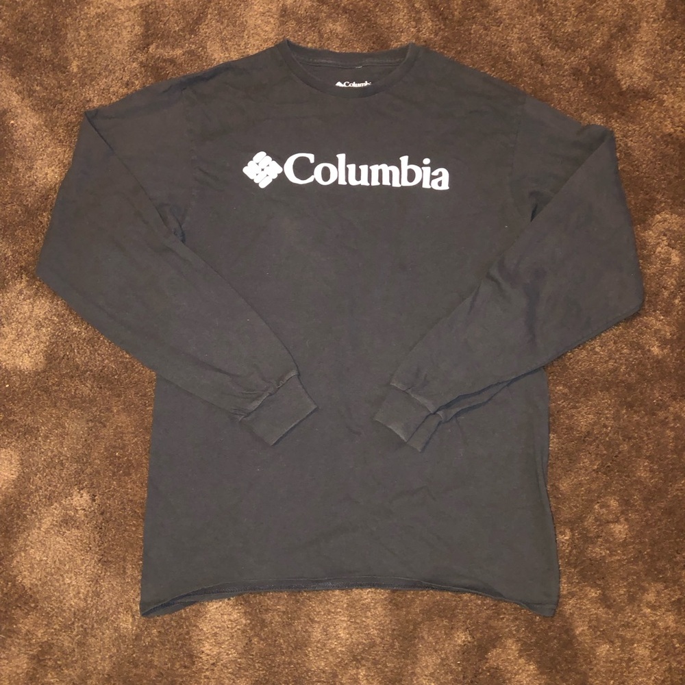Columbia Black Long-Sleeve Logo Shirt - Picture 1 of 4